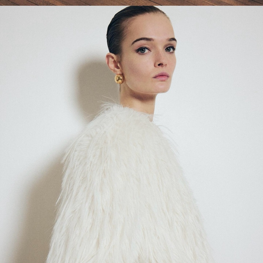 ZARA ZW COLLECTION FAUX FUR. NEW